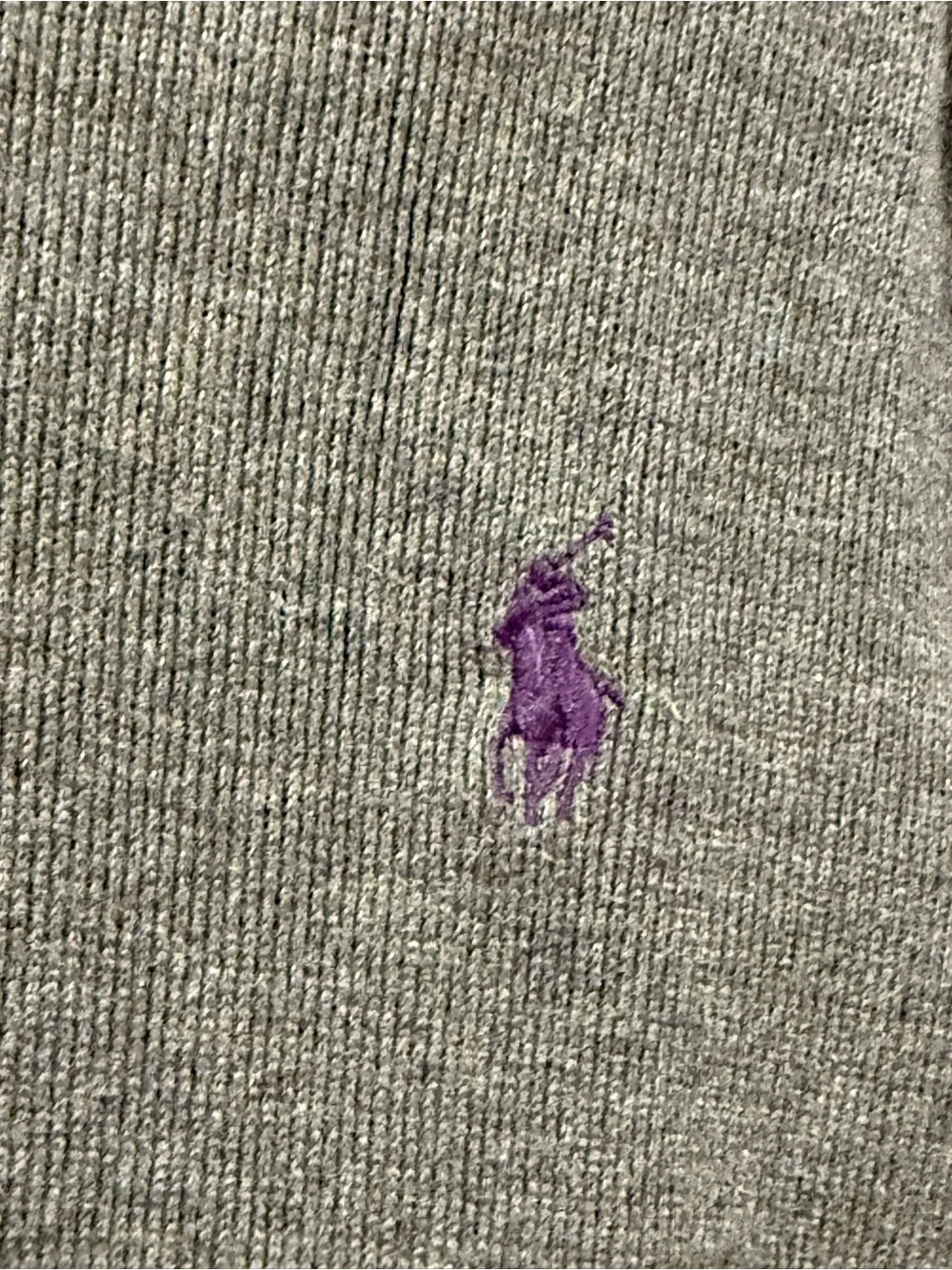 VTG Polo Ralph Lauren Sweater Mens L Olive Green Full Zip Mock Neck 100% Cotton